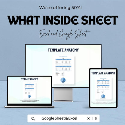 Annual Sales Budget Template | Sales Forecast Spreadsheet | Revenue Tracker Sheet | Income Expense Tracker