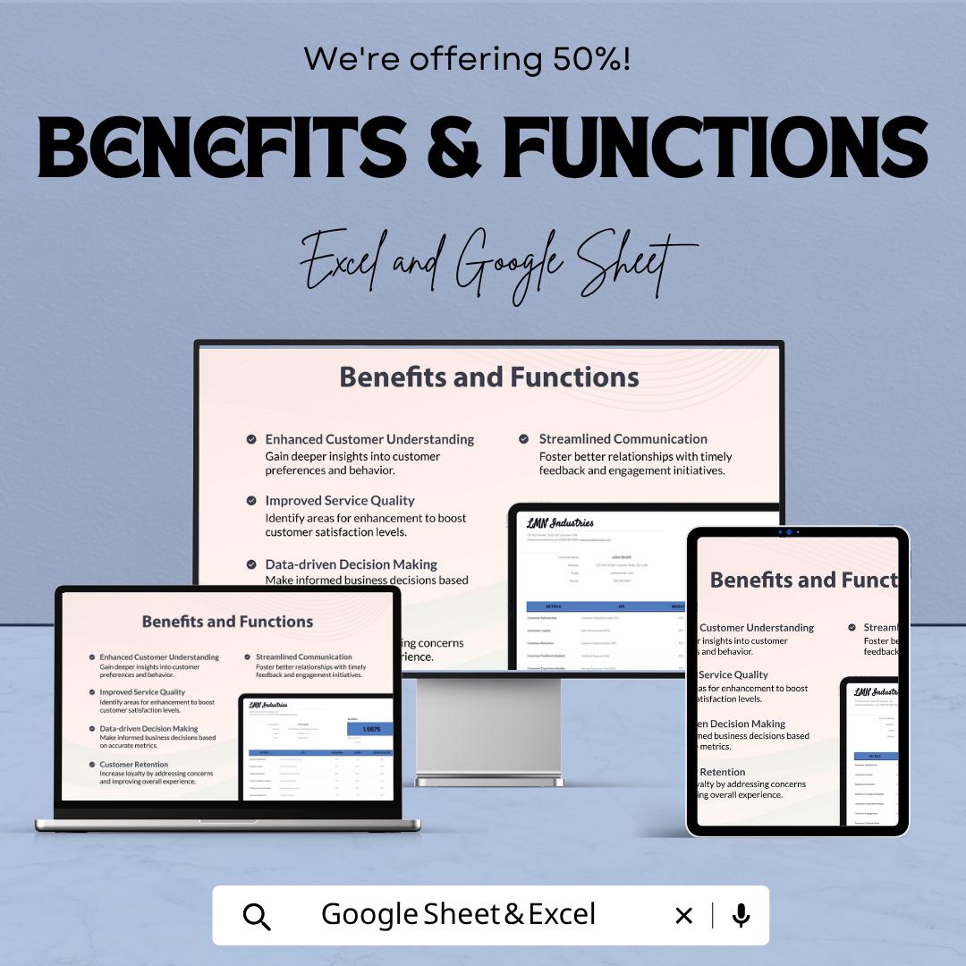 Customer Scorecard Template | Customer Satisfaction Tracker | KPI Dashboard | Performance Scorecard | Client Evaluation Tool