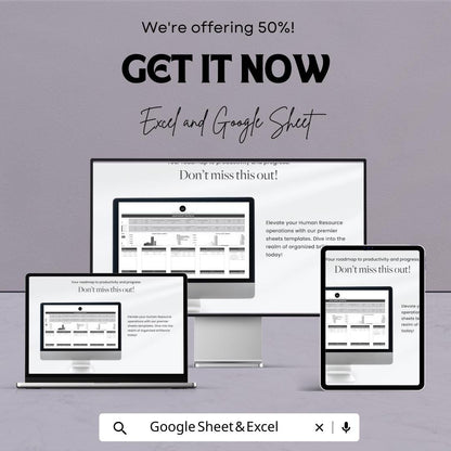 Job Ad Budget Tracker HR Sheet - Excel & Google Sheet Template for HR Professionals | Budget Management | Recruitment Expense Tracker