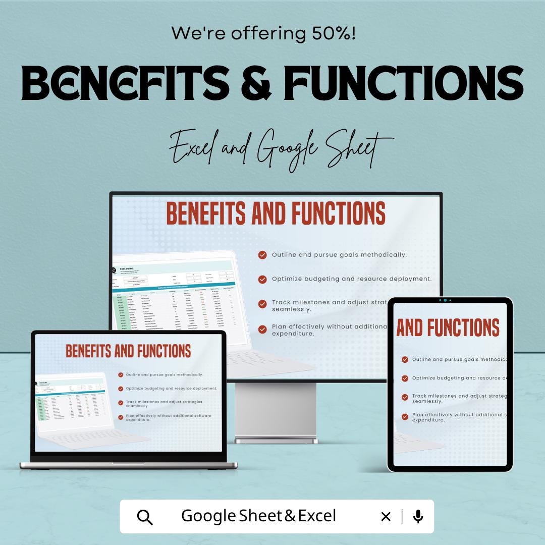 Employee Headcount Spreadsheet Report Template | HR Workforce Tracker | Employee Management Dashboard | Excel & Google Sheets |