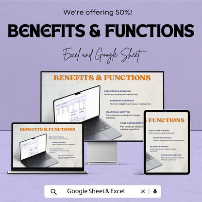 E-Commerce Sales Tracking Template | Sales Tracker Spreadsheet | Monthly and Annual Revenue Tracker | Business Finance Template