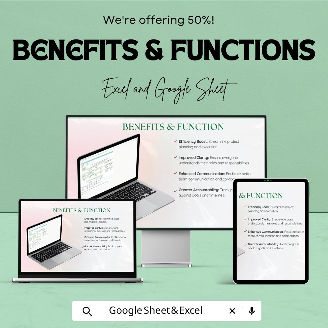 Plan Template | Project Planning Spreadsheet | Business Strategy Planner | Excel and Google Sheets Plan Template | Goal and Task Organizer