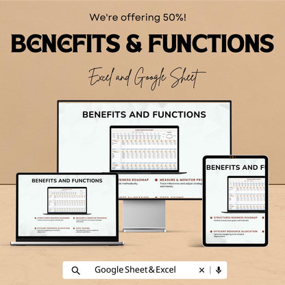 Business Income and Expenses Template,  Monthly Expense Tracker, Small Business Finance Spreadsheet, Profit and Loss Sheet