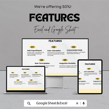 Sales Bulk Sales Quote Calculator Template | Price Quotation | Bulk Order Estimator | Product Pricing Tool for Business