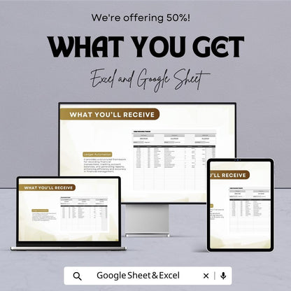 Ledger Automation Template | Automated Accounting Spreadsheet | Business Finance Tracker | Transaction Log Template