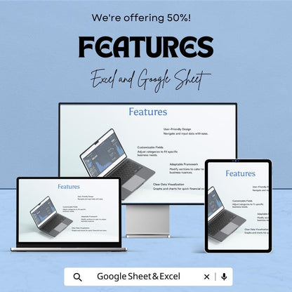 Simple Dashboard Sheet | Excel & Google Sheets KPI Template | Project Tracker | Business Dashboard | Data Visualization Spreadsheet