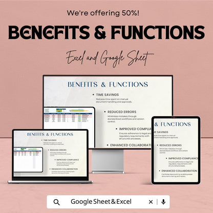 Legal Document Workflow Automation Template, Contract & Agreement Tracker, Law Firm Document Manager