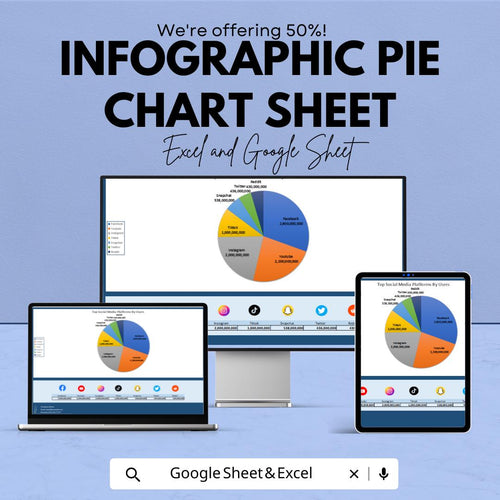 Infographic Pie Chart Sheet | Editable Excel & Google Sheets Template | Business Data Visualization | Analytics Dashboard Chart
