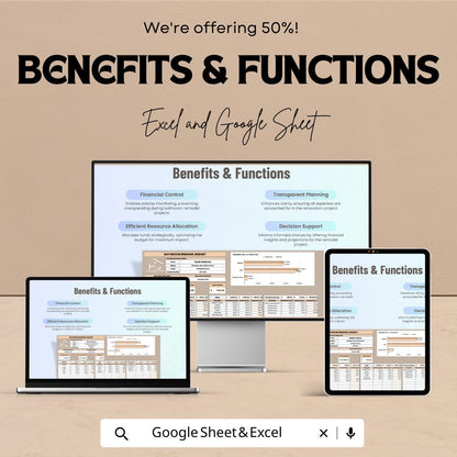 Bathroom Remodel Budget Sheet | Excel & Google Sheets Template | Renovation Budget Tracker | Home Improvement Budget Tool