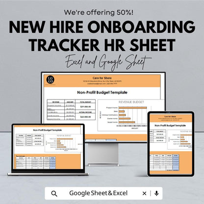 Nonprofit Budget Template | Excel & Google Sheets | Easy-to-Use Financial Planning for Nonprofit Organizations