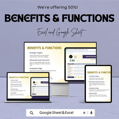 Marketing Trade Show Engagement Scorecard Template | Excel & Google Sheets | Trade Show Metrics Tracker | Booth Engagement Analysis |