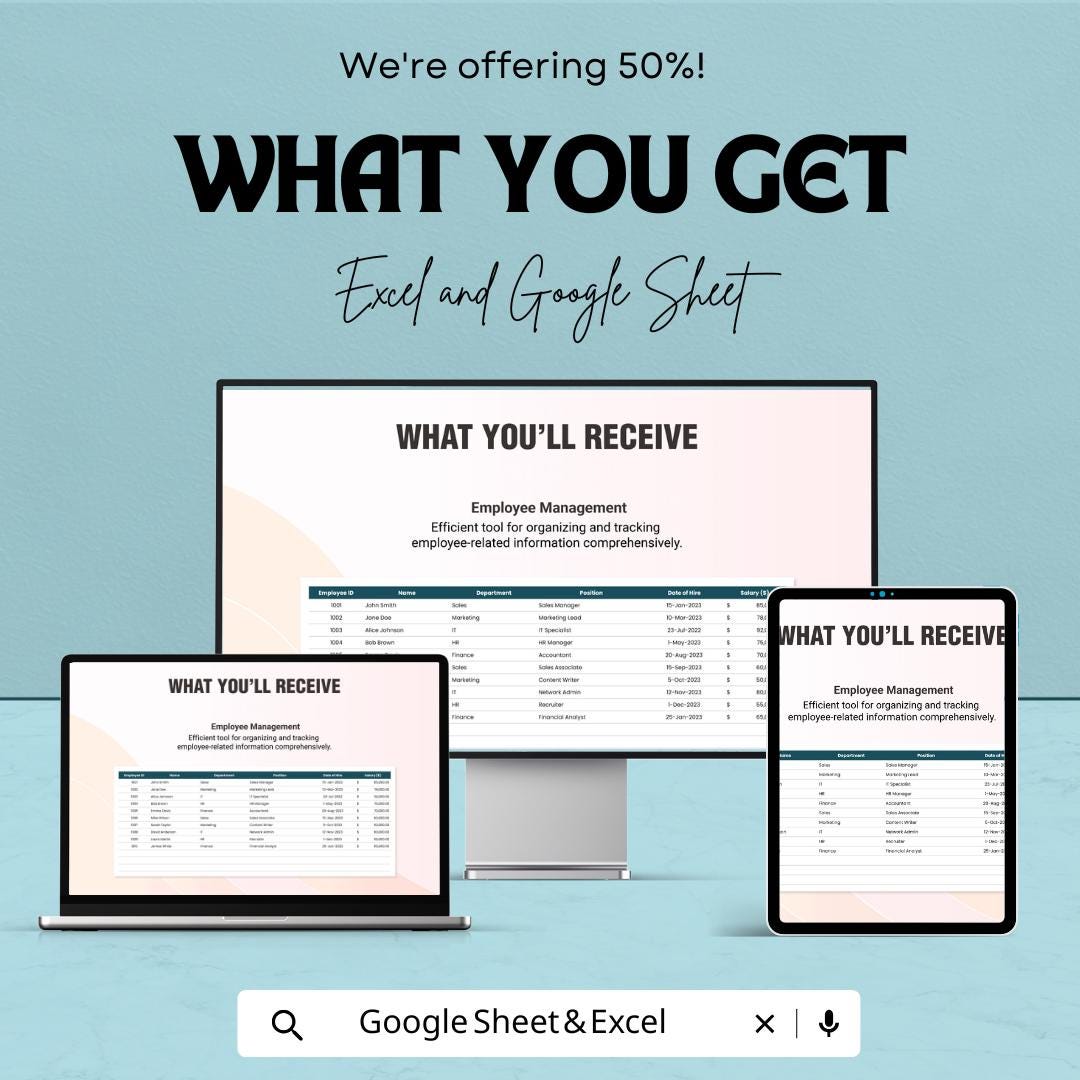 Employee Payroll Accounting Allocation Template | Salary Allocation Template | Employee Management Spreadsheet | Automated Payroll Report