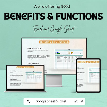 Administration Legal Obligations Registry Template | Compliance Tracker Spreadsheet | Legal Register Log | Business Compliance Template