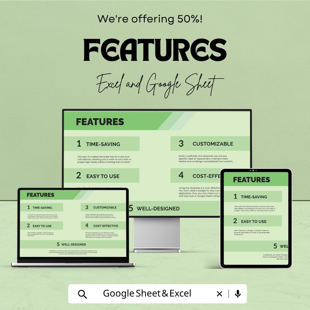 IT Annual Budget Report Template | IT Budget Spreadsheet | Yearly Expense Tracker | Excel & Google Sheets | Business Financial Planner