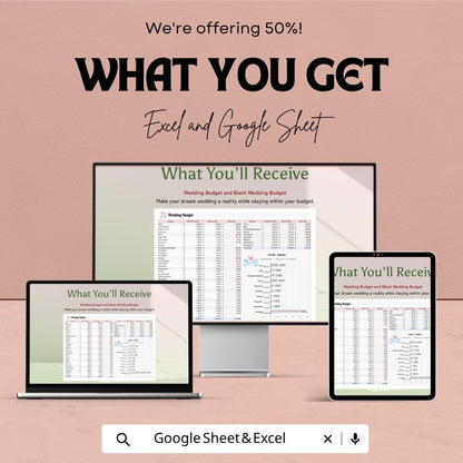 Wedding Budget Spreadsheet Template | Wedding Planner | Budget Tracker | Wedding Expense Tracker | Bridal Planner | Digital Planner