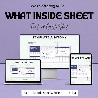 Sales and Investment Tracker Sheet | Excel and Google Sheets Dashboard | Business Report | Visual Data Template | Digital Download