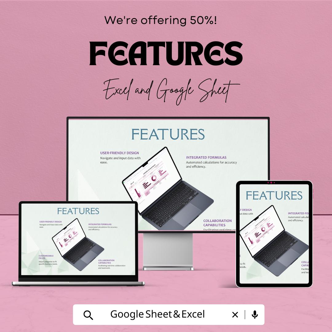 Expense to Sales Ratio Sheet - Excel & Google Sheet Template for Financial Analysis and Profit Optimization