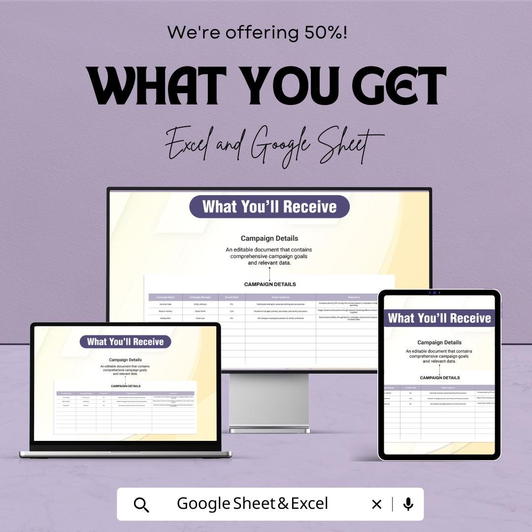 Advertising Media Buying ROI Forecast Model Template | Marketing Budget Planner | ROI Calculator | Digital Marketing Forecast Tool