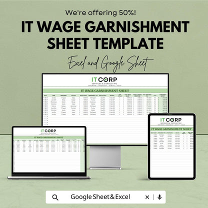 Wage Garnishment Tracker Template | Payroll Garnishment Spreadsheet | Employee Deduction Tracker | Wage Garnishment Log