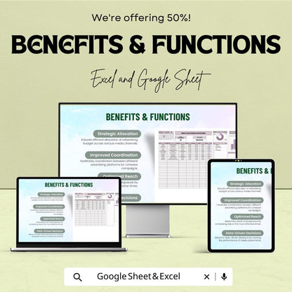 Advertising Gantt Chart Template | Campaign Timeline & Media Planning Tracker | Google Sheets and Excel