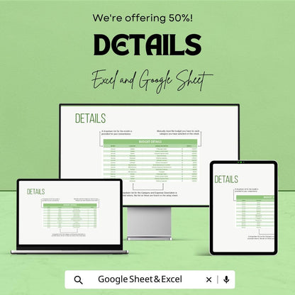 IT Expense Budget Tracker Sheet Template | IT Budget Spreadsheet | Excel and Google Sheets | Monthly IT Cost & Expense Tracker