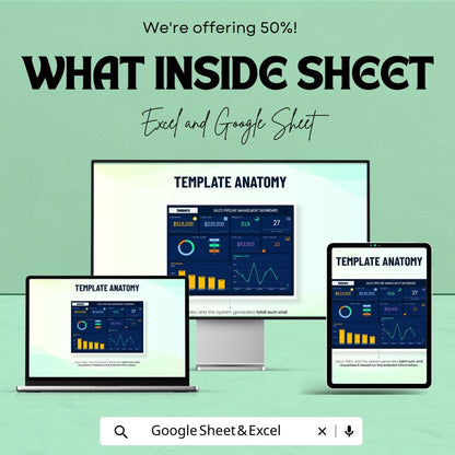 Sales Pipeline Management Dashboard Template | Excel and Google Sheets | Sales Tracking, Forecasting, & Data Visualization