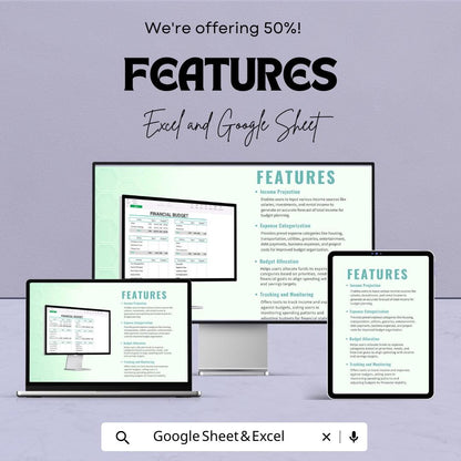 Church Financial Statement Template | Church Income and Expense Report | Monthly Financial Statement | Excel and Google Sheets Template