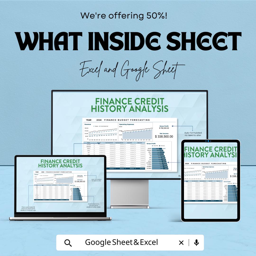 Detailed Finance Budget Forecasting Template | Excel and Google Sheets | Business Financial Planner | Budget Analysis | Revenue & Expense
