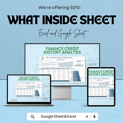 Detailed Finance Budget Forecasting Template | Excel and Google Sheets | Business Financial Planner | Budget Analysis | Revenue & Expense
