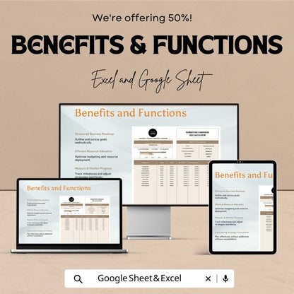 Marketing Video Analytics Template, Video Performance Tracker, Campaign Analytics Spreadsheet, Digital Download