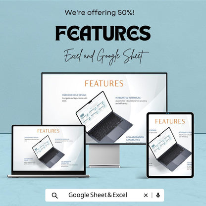 Fitness Workout Tracker Template | Workout Planner Spreadsheet | Gym Workout Log | Fitness Training Tracker | Excel Google Sheets Template