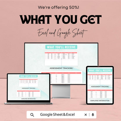 Workplace Ergonomics Assessment Tracking Dashboard | Google Sheet Template | Employee Comfort & Productivity Tracker | 50% Off!