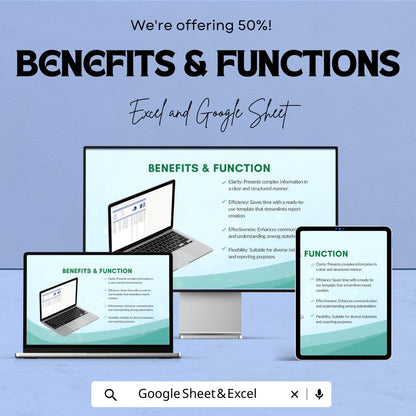 Report Layout Template | Professional Business Report Template | Editable Data Analysis Template | Chart Dashboard Layout