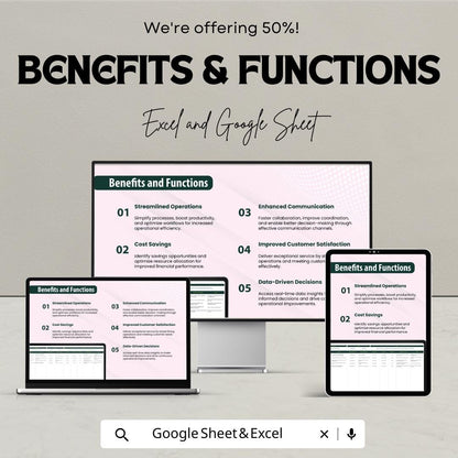 Plan Operation Sheet - Excel & Google Sheets Template for Efficient Planning and Management