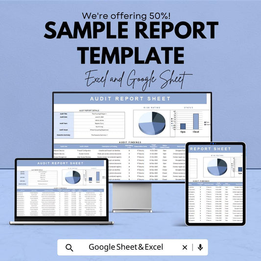 Report Layout Template | Professional Business Report Template | Editable Data Analysis Template | Chart Dashboard Layout