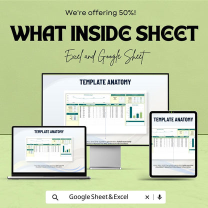 Inventory Workbook | Excel and Google Sheets Template for Inventory Management | Stock Tracking & Valuation Workbook