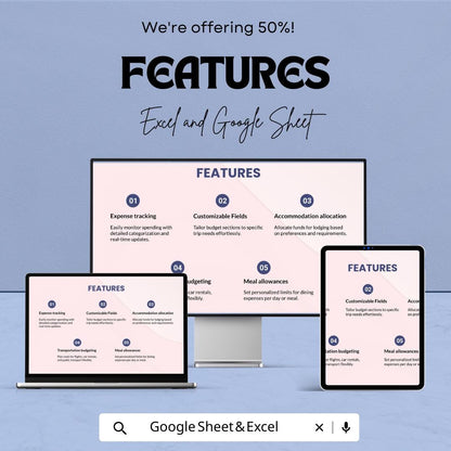 Business Trip Budget Template, Travel Expense Tracker, Corporate Travel Planner, Trip Cost Spreadsheet, Excel & Google Sheets