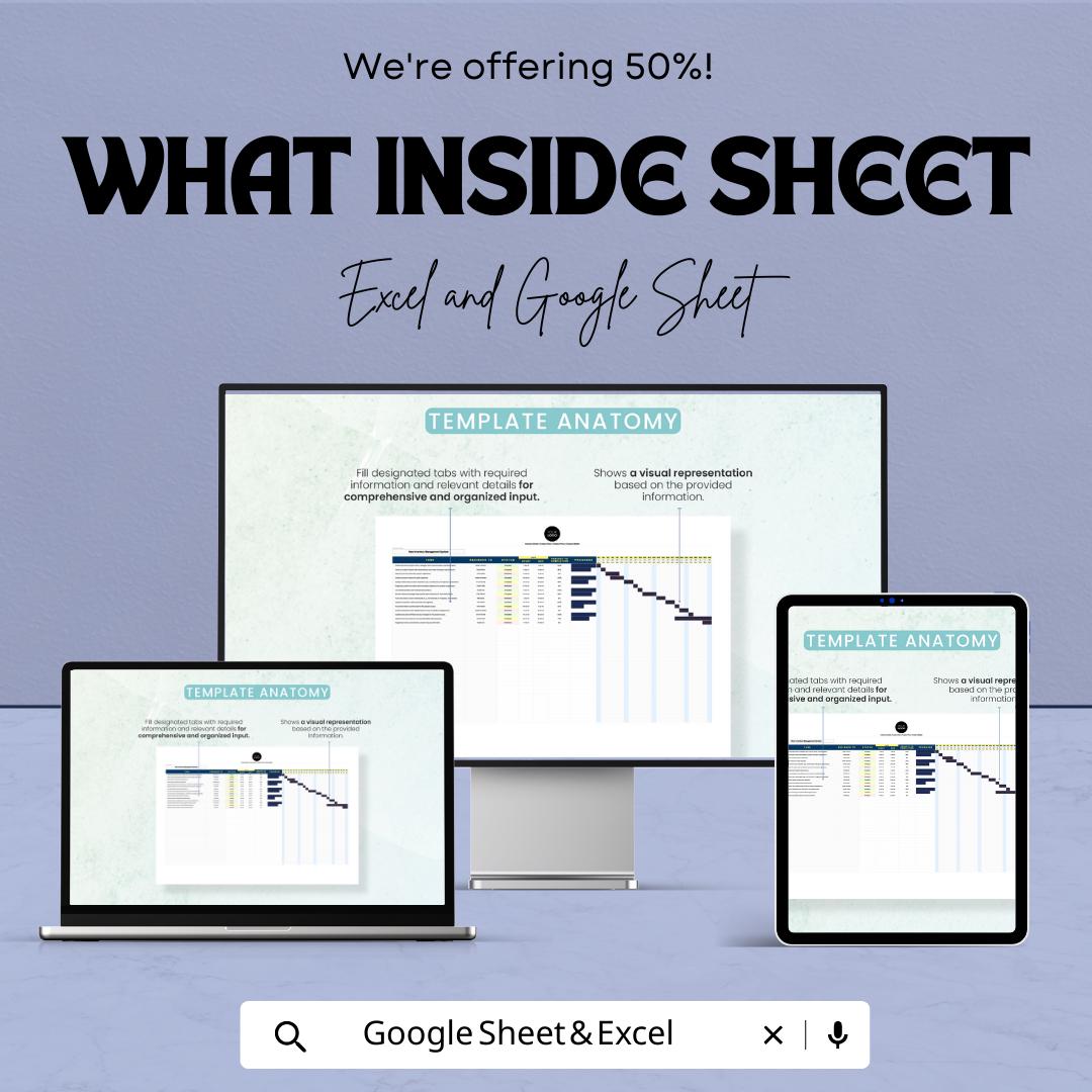 Operations Project Scope Management Template | Scope Planning Tracker | Excel & Google Sheets