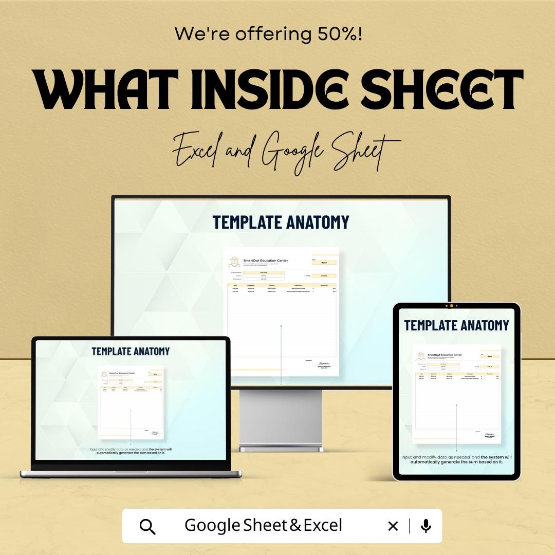Proforma Expense Report Sheet | Excel and Google Sheets | Track, Analyze & Optimize Spending | Customizable | Instant Download
