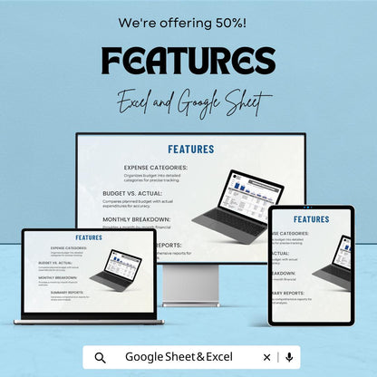 Administration Departmental Budget Sheet – Excel and Google Sheet Template for Budgeting, Financial Management & Expense Tracking