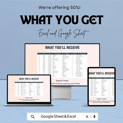 Small Business Expense Workbook Template | Expense Tracker Spreadsheet | Business Budget Planner | Monthly Finance Tracker