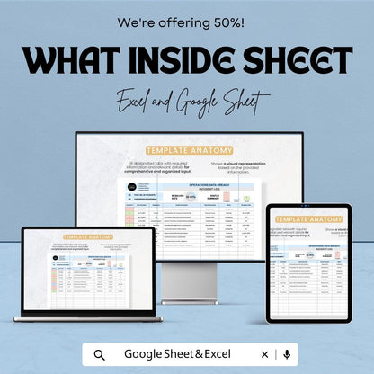 Operations Data Breach Incident Log Template, Security Incident Tracker, Data Breach Register, Compliance Log Spreadsheet
