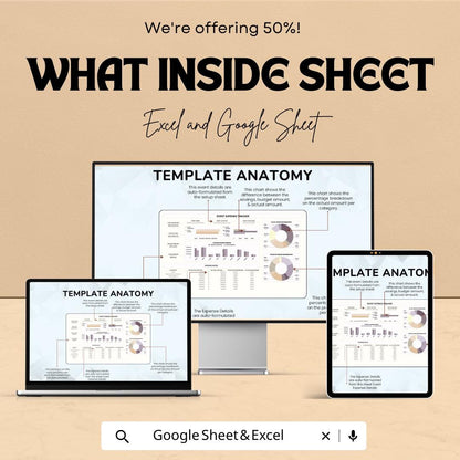 Event Expense Tracker Template | Excel & Google Sheets | Event Budget Planner | Event Cost Tracking Spreadsheet | Party Budget Tool