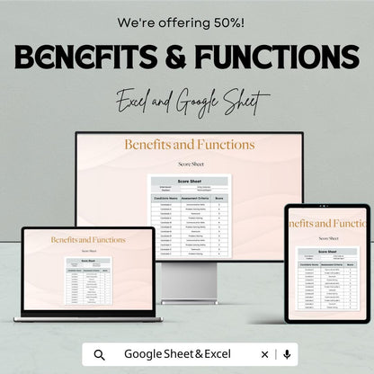 Group Interview Score Aggregator HR Template | Candidate Evaluation Tool | Interview Scorecard Excel & Google Sheets