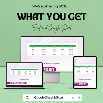 Blank Paystub Template | Payroll Stub Spreadsheet | Employee Paycheck Template | Excel & Google Sheets | Salary Payslip Tracker Sheet