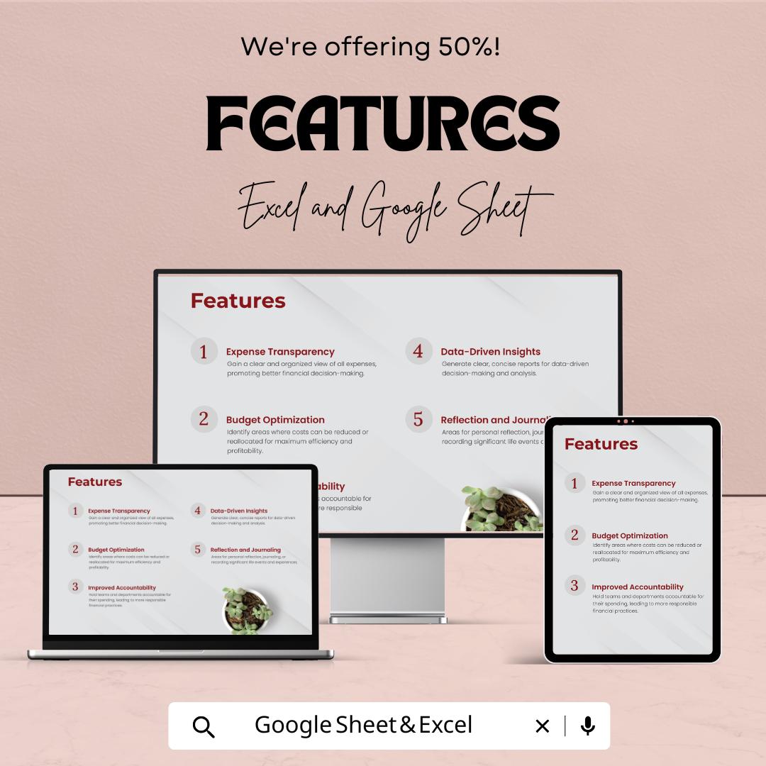 Life Planner Template | Daily, Weekly and Monthly Goal Tracker | Google Sheets & Excel Organizer | Productivity and Time Management Sheet