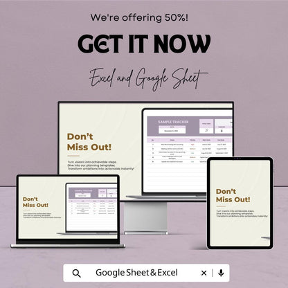 Sample Tracker Sheet - Task Management Template, Track Progress and Deadlines, Excel & Google Sheets, Printable Task Tracker