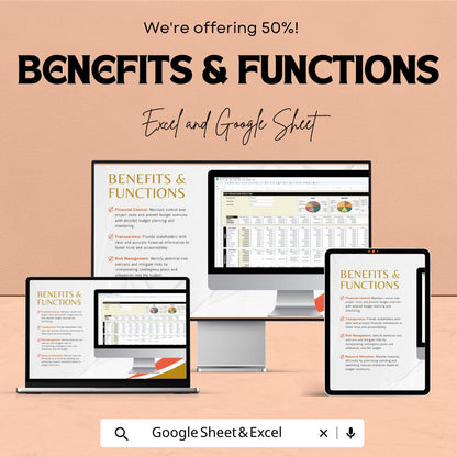 Commercial Construction Budget Template | Construction Cost Estimator | Project Budget Spreadsheet | Excel & Google Sheets