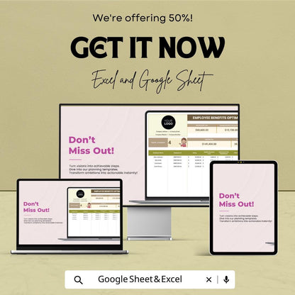 Employee Benefits Optimization Template Excel, HR Compensation Model, Benefits Cost Calculator, Payroll Analysis Spreadsheet