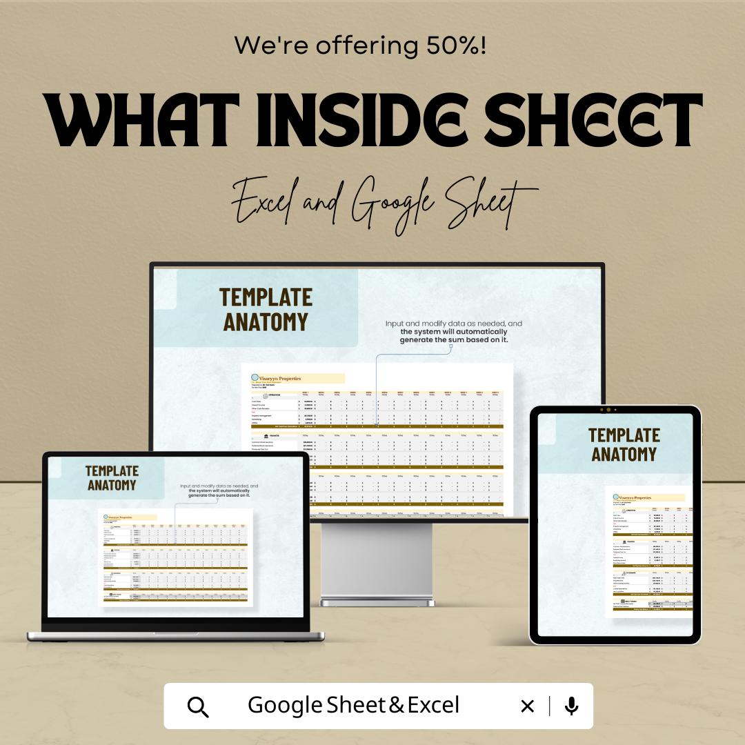 13 Week Cash Flow Template | Weekly Cash Flow Forecast Spreadsheet | Business Cash Flow Tracker | Excel and Google Sheets Financial Planner